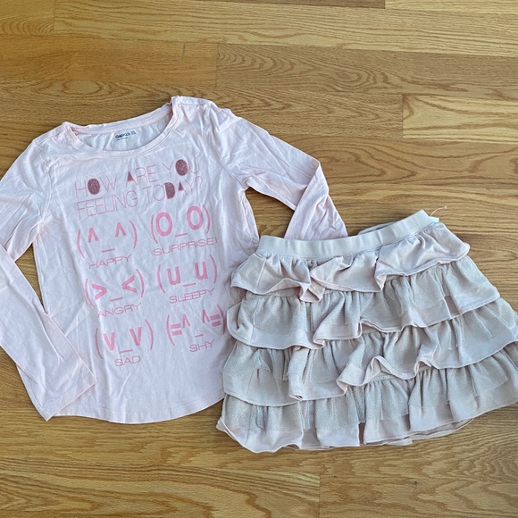 Gapkids NWT Ruffled Skirt + Long-Sleeve Top XXL (14-16) - Picture 3 of 14